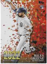 2023 Topps 2022 Greatest Hits #22GH-10 Riley Greene