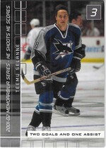 2001 BAP Memorabilia He Shoots-He Scores Points #20 Teemu Selanne