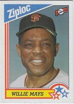 1992 Ziploc #8 Willie Mays