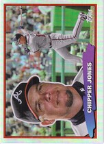 2022 Topps Archives 1988 Topps Big Foil #88BF-6 Chipper Jones