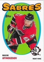 2001 Topps 71-72 Heritage #74 Maxim Afinogenov