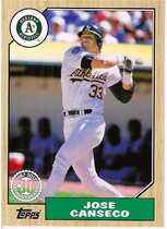 2017 Topps New Era 1987 Topps 30th Anniversary #87T-8 Jose Canseco