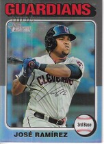 2024 Topps Heritage Chrome Silver Refractor #183 Jose Ramirez