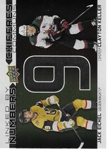 2023 Upper Deck Tim Hortons Greatest Duos Linked By Numbers #LN-3 Clayton Keller|Jack Eichel