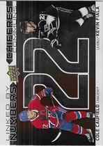 2023 Upper Deck Tim Hortons Greatest Duos Linked By Numbers #LN-15 Cole Caufield|Kevin Fiala