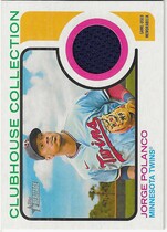 2022 Topps Heritage High Number Clubhouse Collection Relics #CCR-JP Jorge Polanco