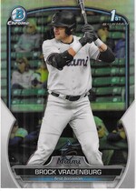 2023 Bowman Chrome Draft Refractor #BDC-44 Brock Vradenburg