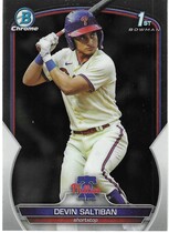 2023 Bowman Chrome Draft #BDC-2 Devin Saltiban