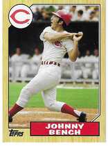 2012 Topps 1987 Topps Minis Series 2 #TM-100 Johnny Bench