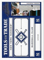 2004 Playoff Absolute Mem. TOTT Blue #TT-71 Jorge Posada