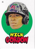 2016 Topps Heritage Minor League 1967 Topps Sticker Insert #21 Nick Gordon