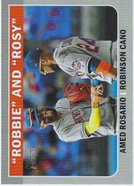 2019 Topps Heritage High Number Combo Cards #CC-7 Amed Rosario|Robinson Cano