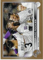 2022 Topps Gold #222 Colorado Rockies