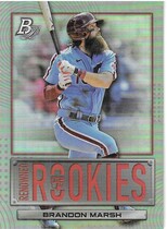 2022 Bowman Platinum Renowned Rookies #RR-1 Brandon Marsh