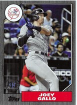 2022 Topps 1987 Topps 35th Anniversary Black #T87-89 Joey Gallo
