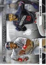 2023 Topps Update Time Spanning Tandems #TS-29 Byron Buxton|Kirby Puckett