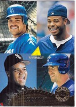 1995 Pinnacle Base Set #450 Mike Piazza|Frank Thomas|Ken Griffey Jr.|Jeff Bagwell|Checklist