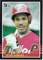 1985 Donruss Base Set #183 Juan Samuel