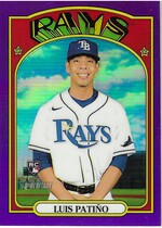 2021 Topps Heritage High Number Chrome Purple Hot Box Refractor #632 Luis Patino