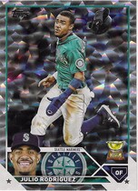 2023 Topps Super Box Companion Cards Silver Pattern Foilboard #330 Julio Rodriguez