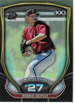 2015 Bowman Scouts Top 100 #BTP-27 Braden Shipley