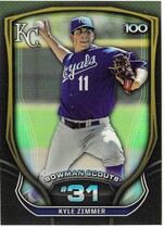 2015 Bowman Scouts Top 100 #BTP-31 Kyle Zimmer