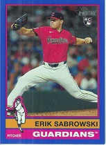 2025 Topps Heritage Dark Blue Border #433 Erik Sabrowski