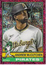 2025 Topps Heritage Chrome Burgundy Sparkle Refractor #314 Andrew Mccutchen