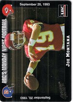 1993 Action Packed Monday Night Football #11 Joe Montana