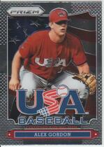 2013 Panini Prizm USA Baseball #USA7 Alex Gordon