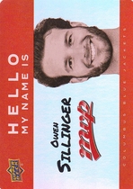2025 Upper Deck MVP Hello My Name Is Stickers #HNI-3 Owen Sillinger