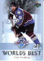 2004 Upper Deck World's Best #WB25 Peter Forsberg