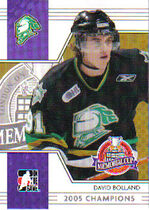 2005 ITG Heroes and Prospects Memorial Cup #MC-6 David Bolland
