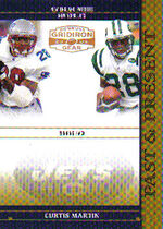 2005 Donruss Gridiron Gear Past and Present Gold Holofoil #6 Curtis Martin