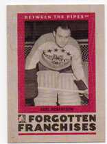 2006 ITG Between The Pipes Forgotten Franchises #FF-06 Earl Robertson