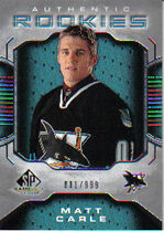 2006 SP Game Used #150 Matt Carle