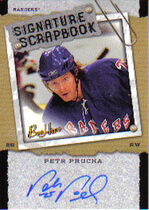 2006 Upper Deck Beehive Signature Scrapbook #SS-PP Petr Prucha