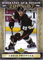 2006 Upper Deck Biography of a Season #BOS8 Chris Pronger