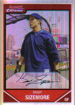 2007 Bowman Chrome Refractors #107 Grady Sizemore