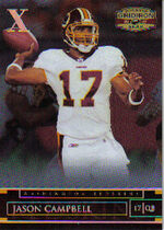 2007 Donruss Gridiron Gear Silver Holofoil X's #11 Jason Campbell