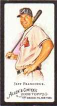 2008 Topps Allen & Ginter Mini Black #206 Jeff Francoeur