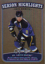 2008 Upper Deck OPC Season Highlights #SH-14 Paul Kariya