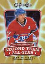 2008 Upper Deck OPC Second Team All Stars #2NDAK Alex Kovalev