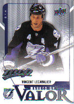 2008 Upper Deck MVP Marked by Valor #MV14 Vincent LeCavalier