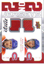 2008 Upper Deck MVP Two on Two Jerseys #J2-KKSJ Alex Kovalev|Curtis Joseph|Mats Sundin|Saku Koivu