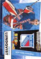 2008 Upper Deck Collectors Choice Stick-Ums #UMS6 Henrik Lundqvist