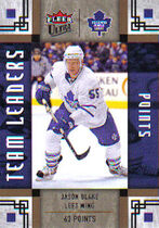 2009 Ultra Team Leaders #TL28 Jason Blake