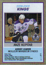 2009 Upper Deck OPC Team Checklist #TC14 Los Angeles Kings