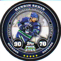 2009 Topps Puck Attax #181 Henrik Sedin