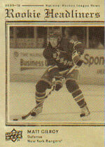 2009 Upper Deck Rookie Headliners #RH13 Matt Gilroy